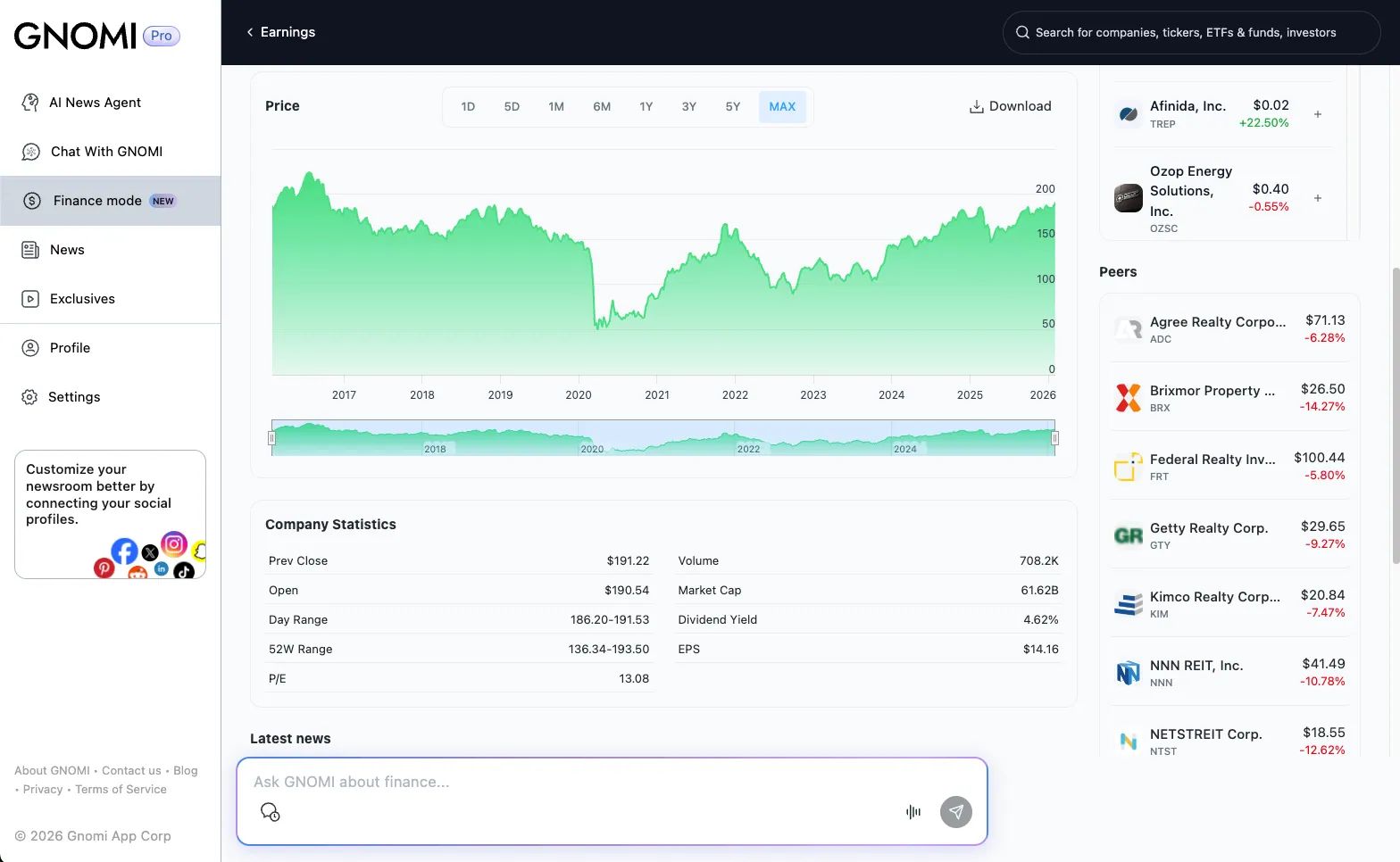Gnomi — AI & News / Fintech